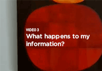 Video 3 What happens to my information